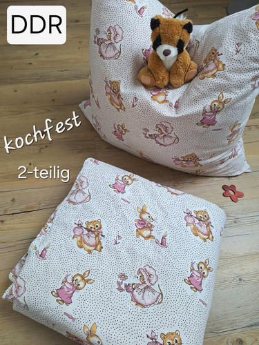 Ddr kinderbettwäsche hase - hase, +